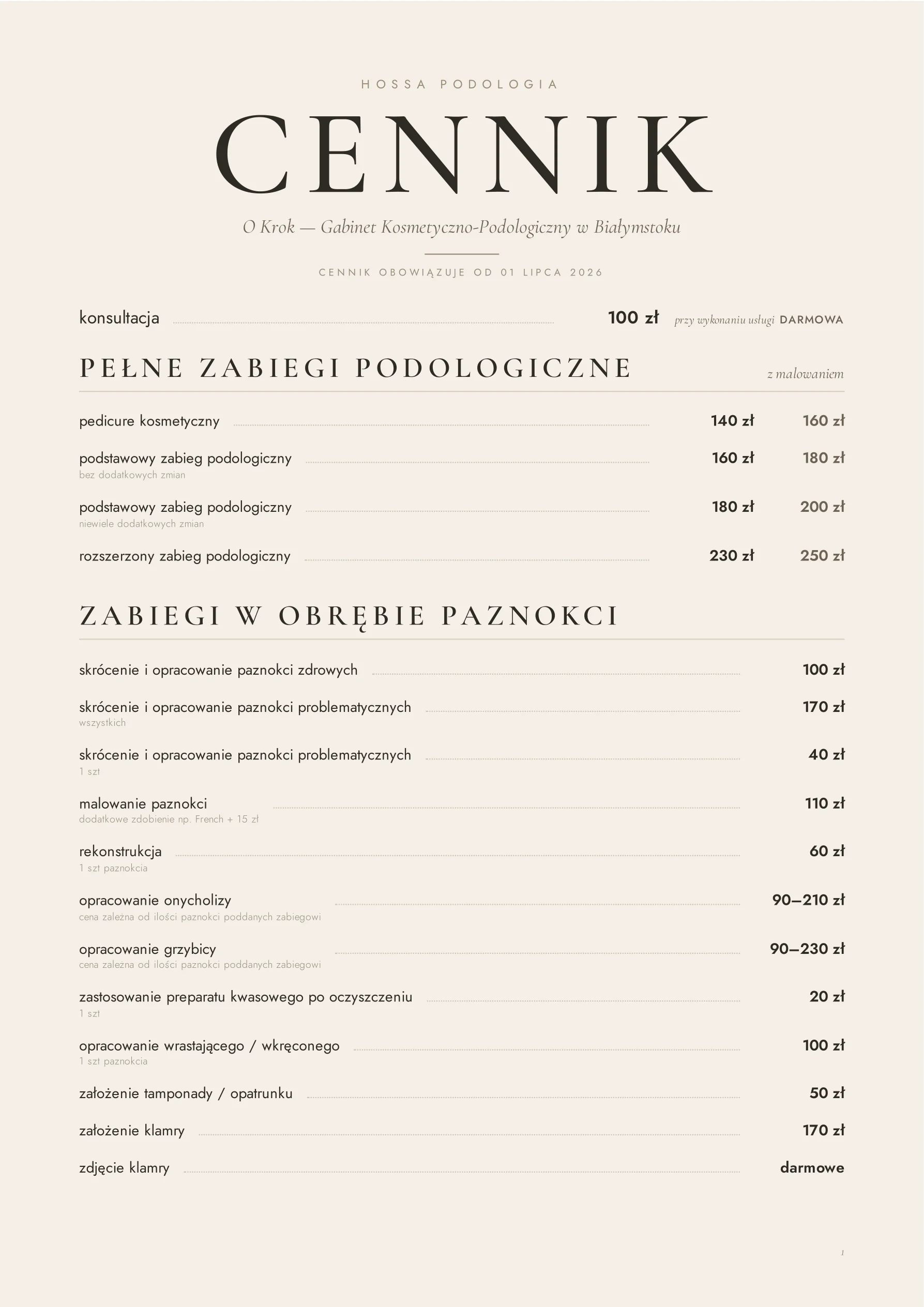Cennik strona 1